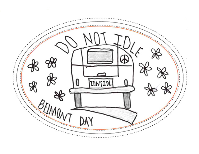 BDS NoIdle Magnet Winner 2019Scoop Student illustration of a car